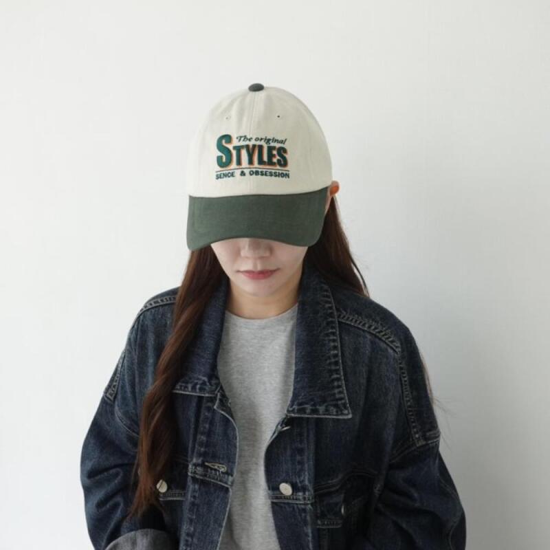 Yoon Ally Color Block Two-Tone Women s Style Hat Ball Cap Lettering black