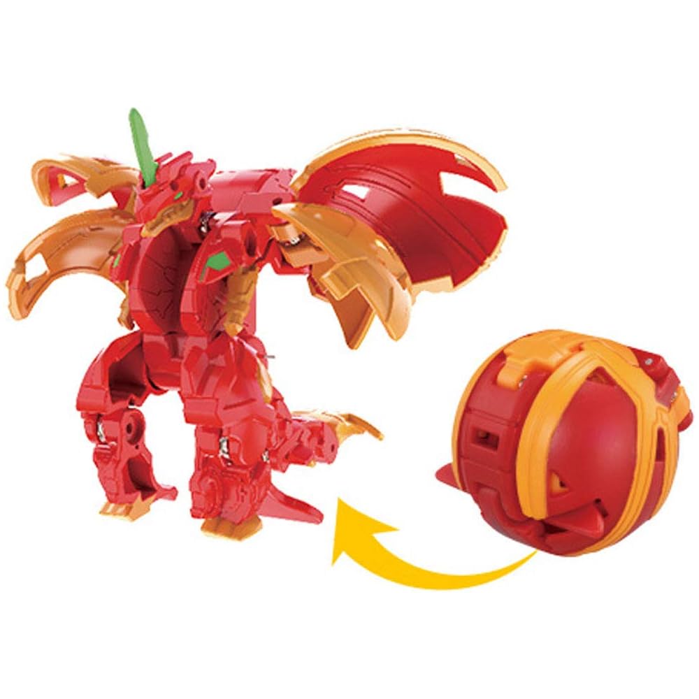 Takara Tomy Bakugan Baku027 Hyper Dragonoid DX Action Figure Toy with Transforming Features and Collectible Design
