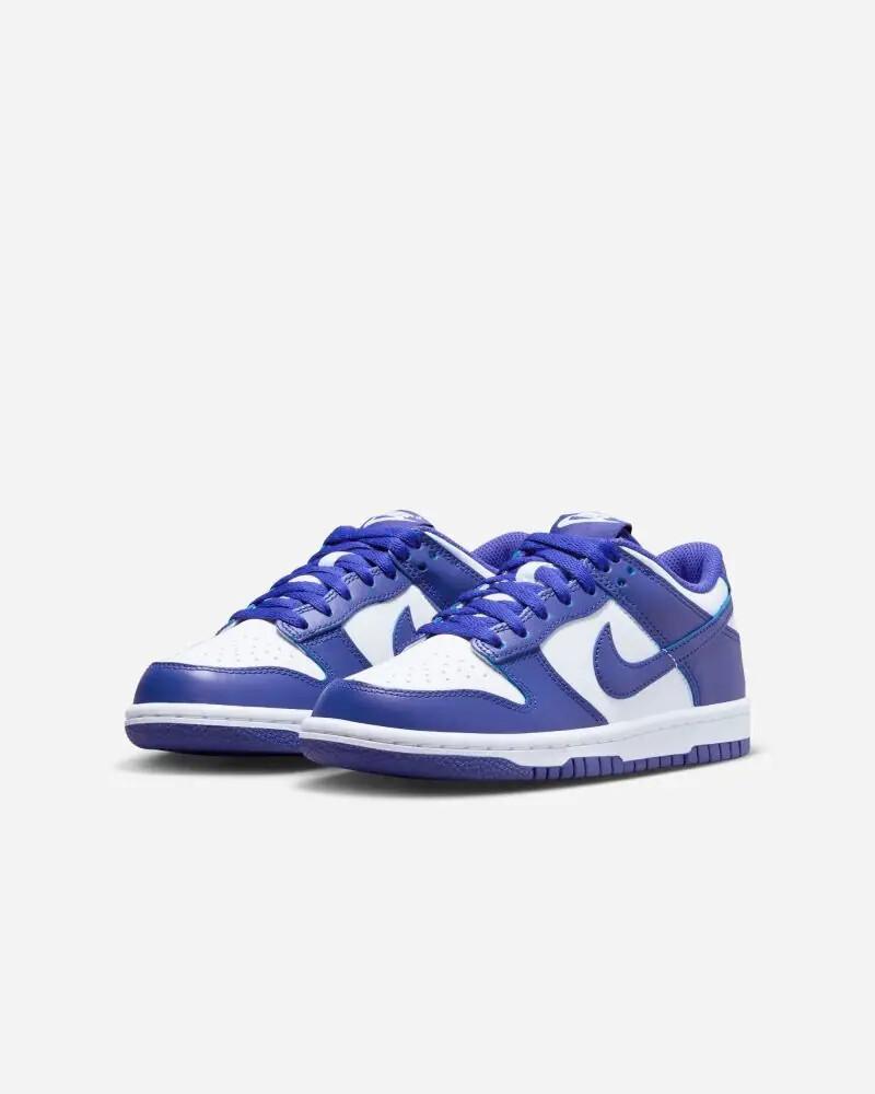 FB9109-106 Nike GS Dunk Low White University Red Concord 6.5Y