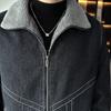 Høst og Vinter Casual Enkel Denimklær Herre Vasket Retro Overdeler Stor Størrelse Unge Menns Varm Jakke Trend