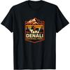 Denali National Park Alaska Mountain Moose Design T-Shirt