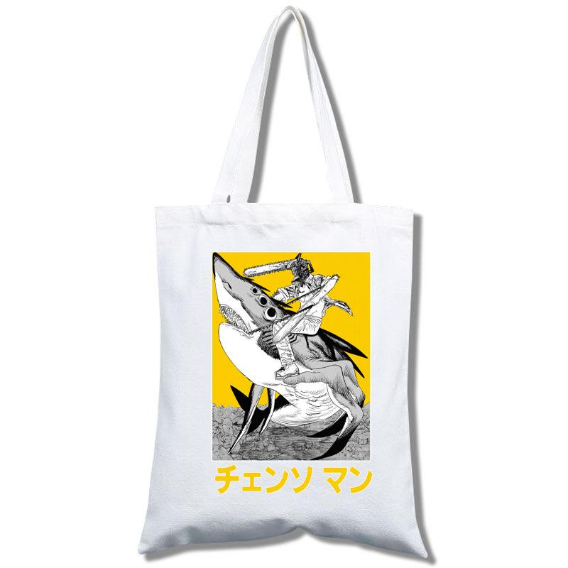 Chaaw Мужская холщовая сумка Сумка-тоут Холщовая сумка non-zipper style 1