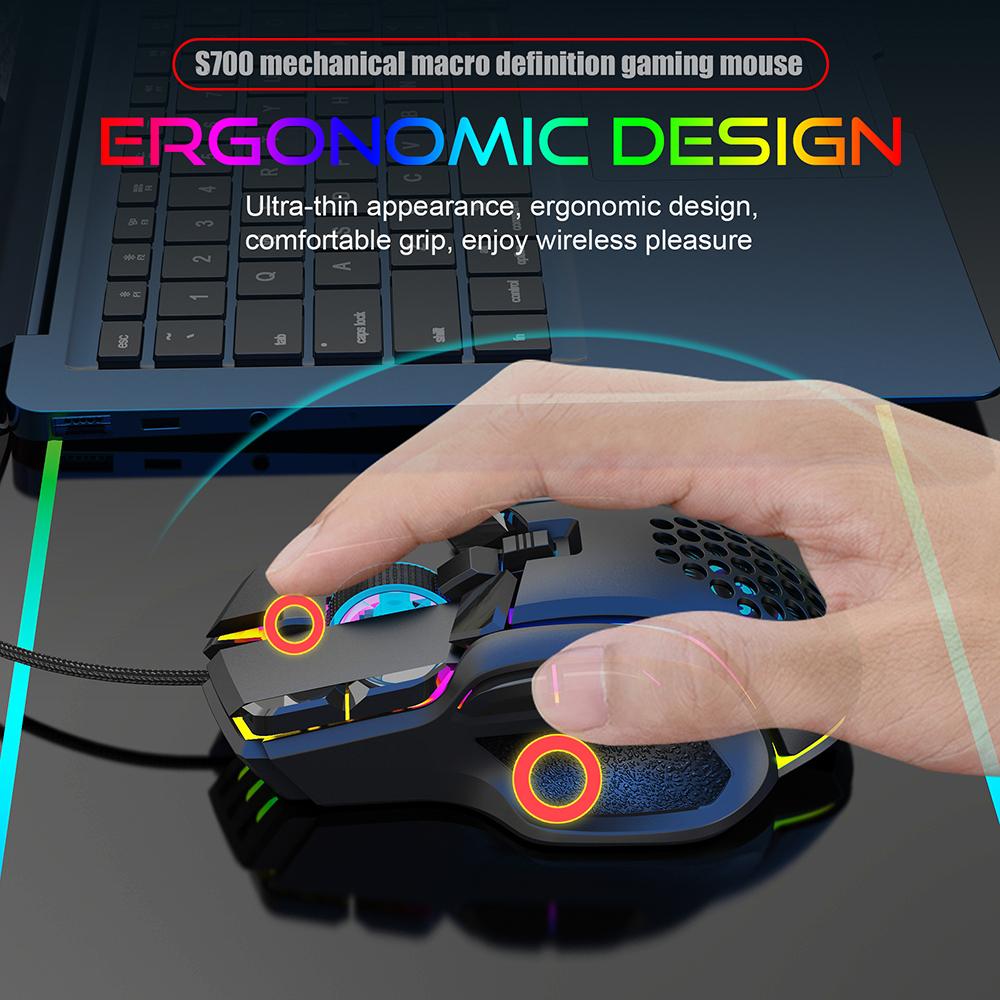 Mouse Gaming Gigastone 16.000 DPI - Cablato, RGB, 10 Pulsanti Programmabili, Memoria 4MB