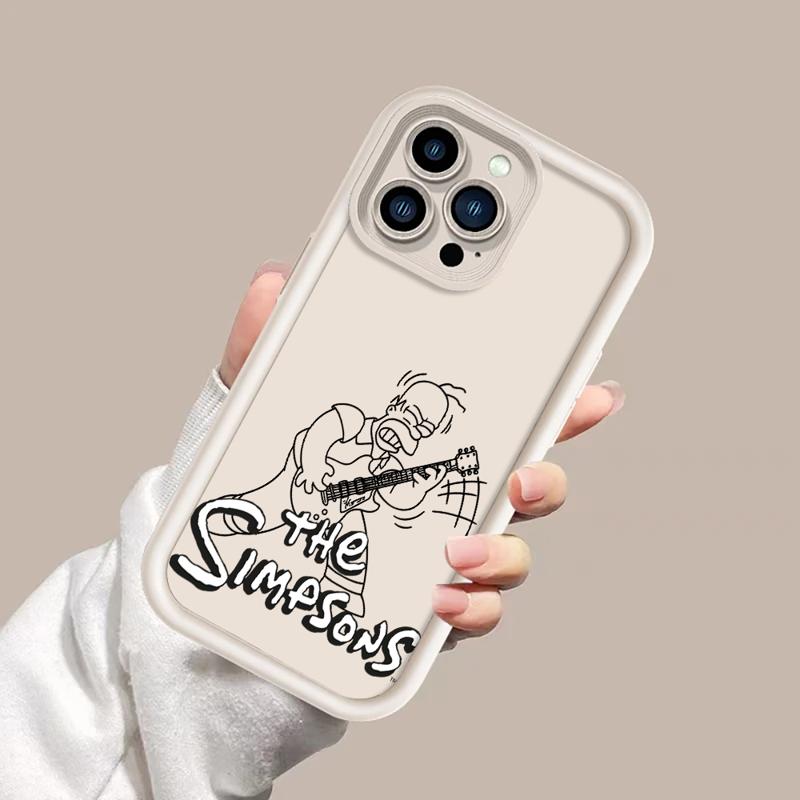 Cartoon Homero Simpson Phone Case For Apple iPhone 11 15 13 14 Pro Max 12 Silicone 15 Plus 11Pro Soft Cover iPhone 13ProMax