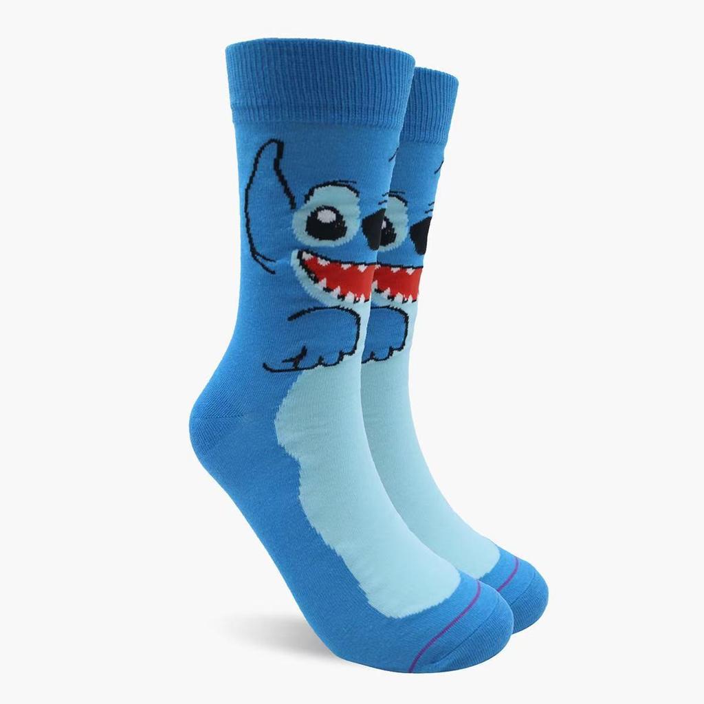 Japanese Style Cartoon Snoopy Mid-Calf Women's Socks - Cute Anime Long Socks