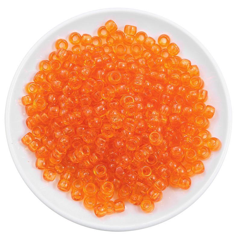 Acrylic Large Hole Barrel Beads 9x6mm for DIY Bracelet Jewelry Making