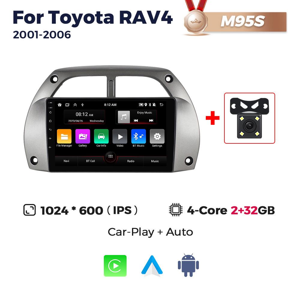 

Головное устройство Navifly 8+256G Android 2Din DSP RDS для Toyota RAV4 Rav 4 2001-2006 GPS автомобильное радио беспроводной Carplay автоплеер стерео
