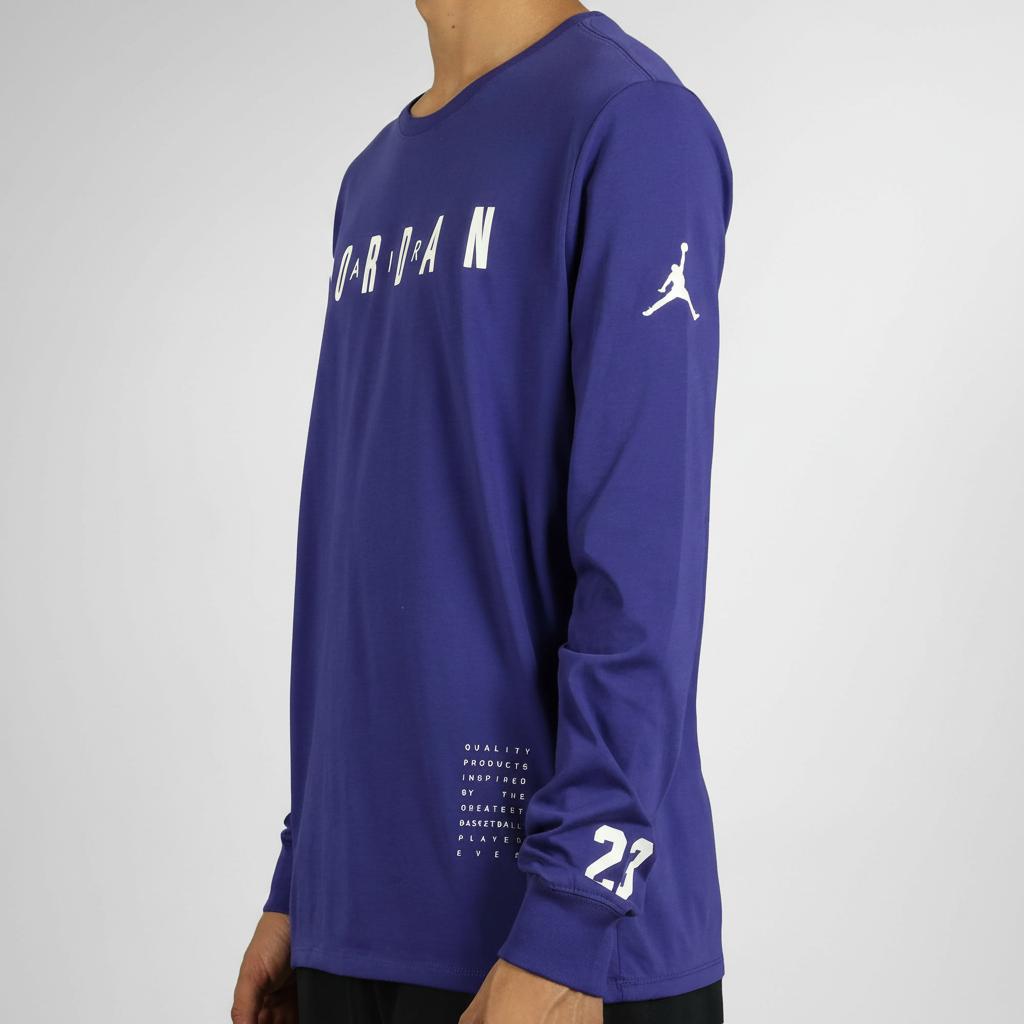 Jordan Air Long Sleeve Crew Neck Basketball Shirt Men tops AJ3987-494