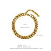 Custom Stainless Steel Fashion Chain Link Bracelets 14k 18k Gold Plated Bracelet & Bangles for Women