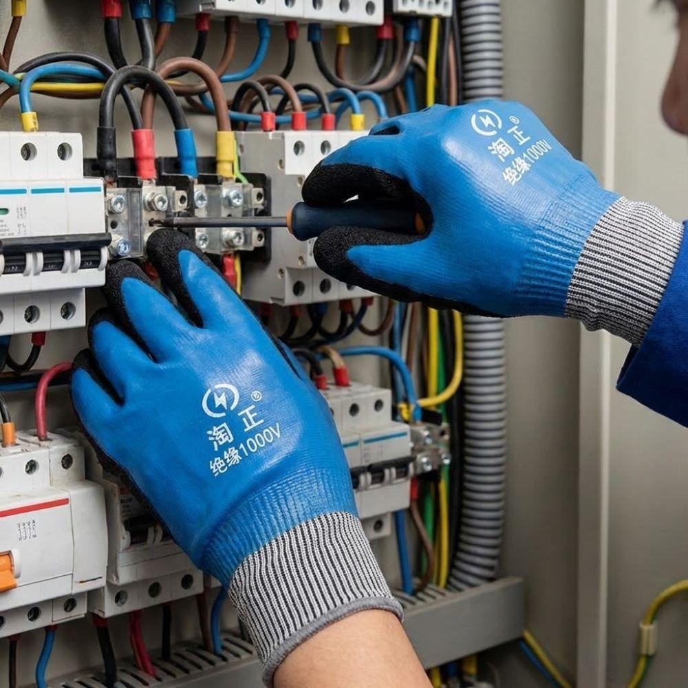 Withstanding Voltage 1000 V Electrician Insulating Gloves Safety Protective Gloves Protection Work