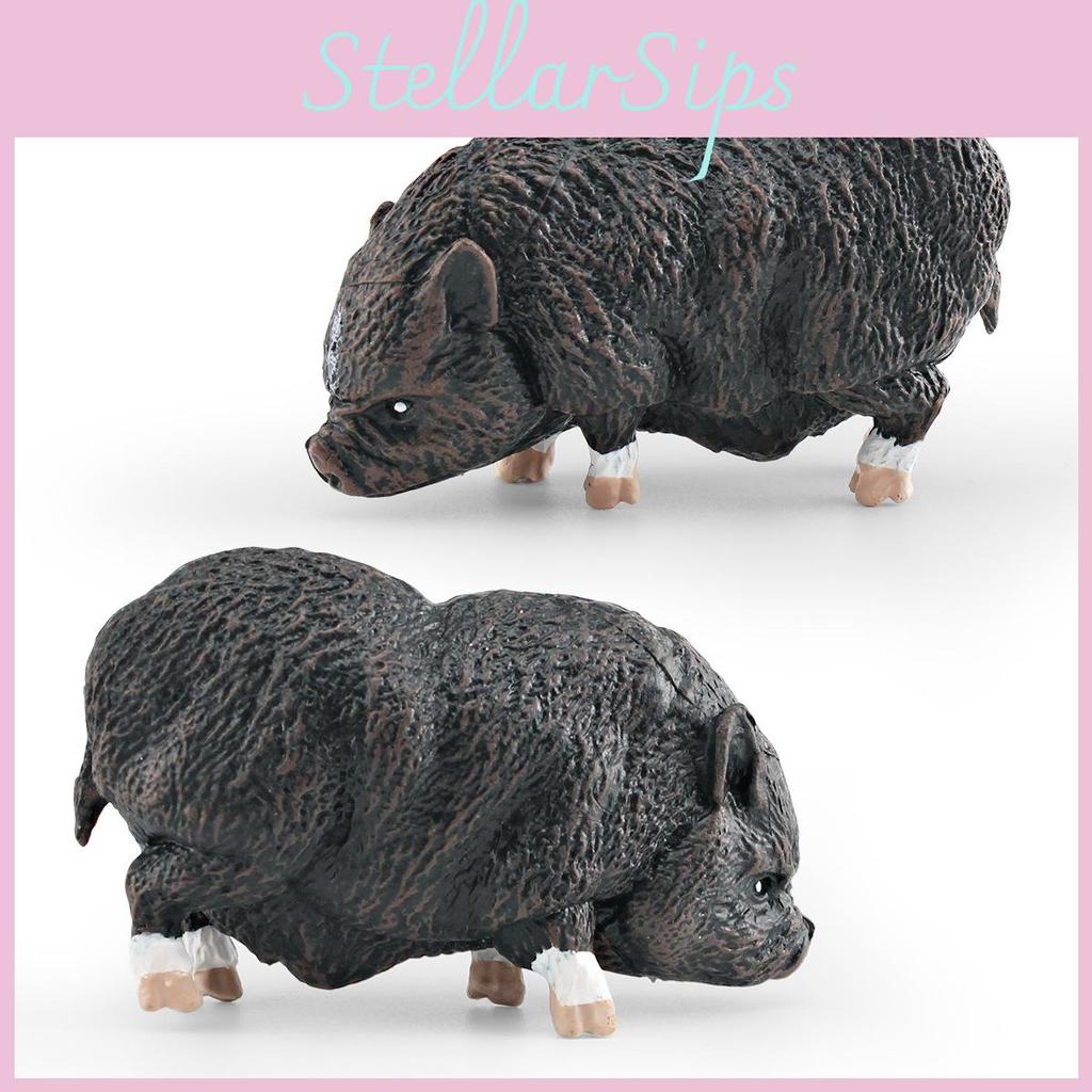 Bauernhoftier PVC Schwein Spielzeugmodell für Kinder zum Lernen und zur Darstellung von Bauernhofszenen