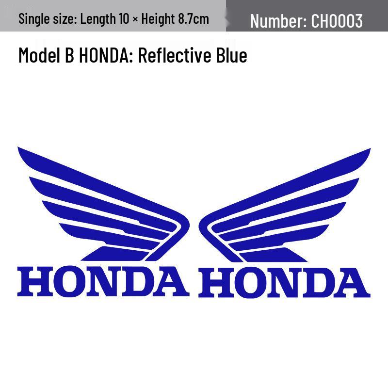 Honda Wings Motorcycle Decals - Girly Cute Laser-Modified Stickers for Electric Bikes