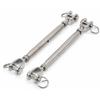 Lot of 2 M10 Jaw Turnbuckles In 304 Stainless Steel with Magnetic Closure