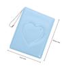Small Heart Photocard Holder Album Portable Lightweight Photo Book with Transparent Pockets for Women Girls Kids Graduation