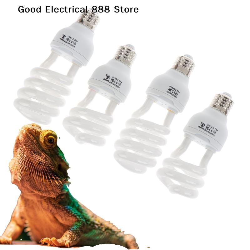 1 Stück Schildkröte Eidechse Schlange Reptilien Heizlampen 13W/26W UV-Strahlen Energiesparend Terrarium Sonnenplatzlicht 5.0 10.0 UVB Reptilienlampe