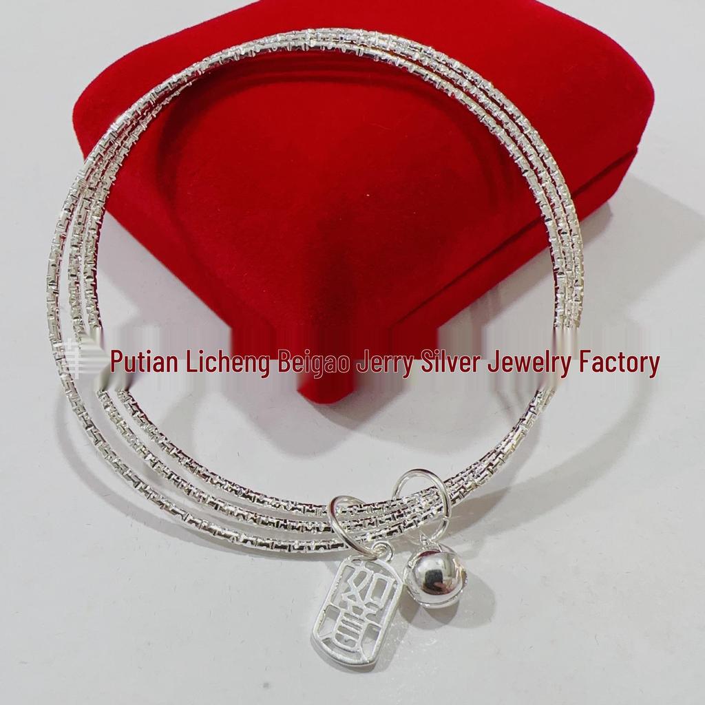 Bransoletka z gwiazdkami posrebrzana na Walentynki dla kobiet - Modny prezent w stylu Douyin dla przyjaciółki