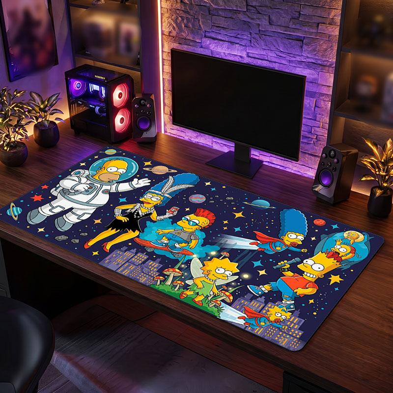 Big Mouse PadThe Simpsons Extended Soft Desk Mat Gaming Office Computer Table Decor Mat