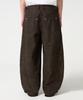 TRILLION Adjust Pigment Curved Cotton Pants_Black