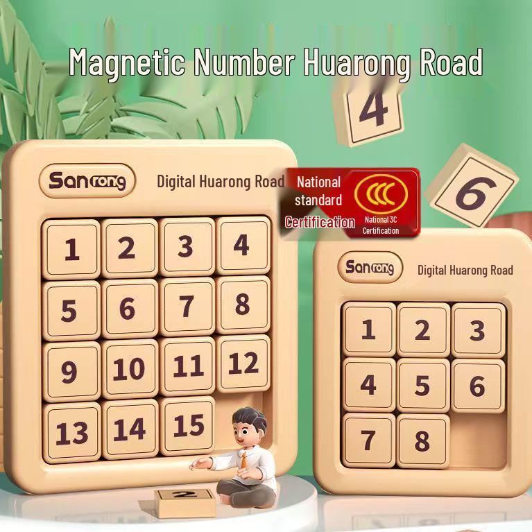 Magnetic Logic Puzzle: Educational Sliding Number Toy for Kids