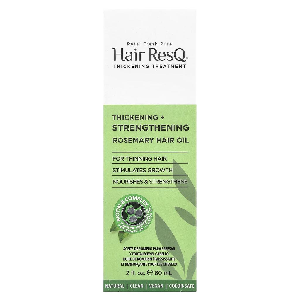 Hair Resq®, Rosemary Hair Oil, Strengthens + Strengthens Hair, 60 Ml (2 Fl Oz)