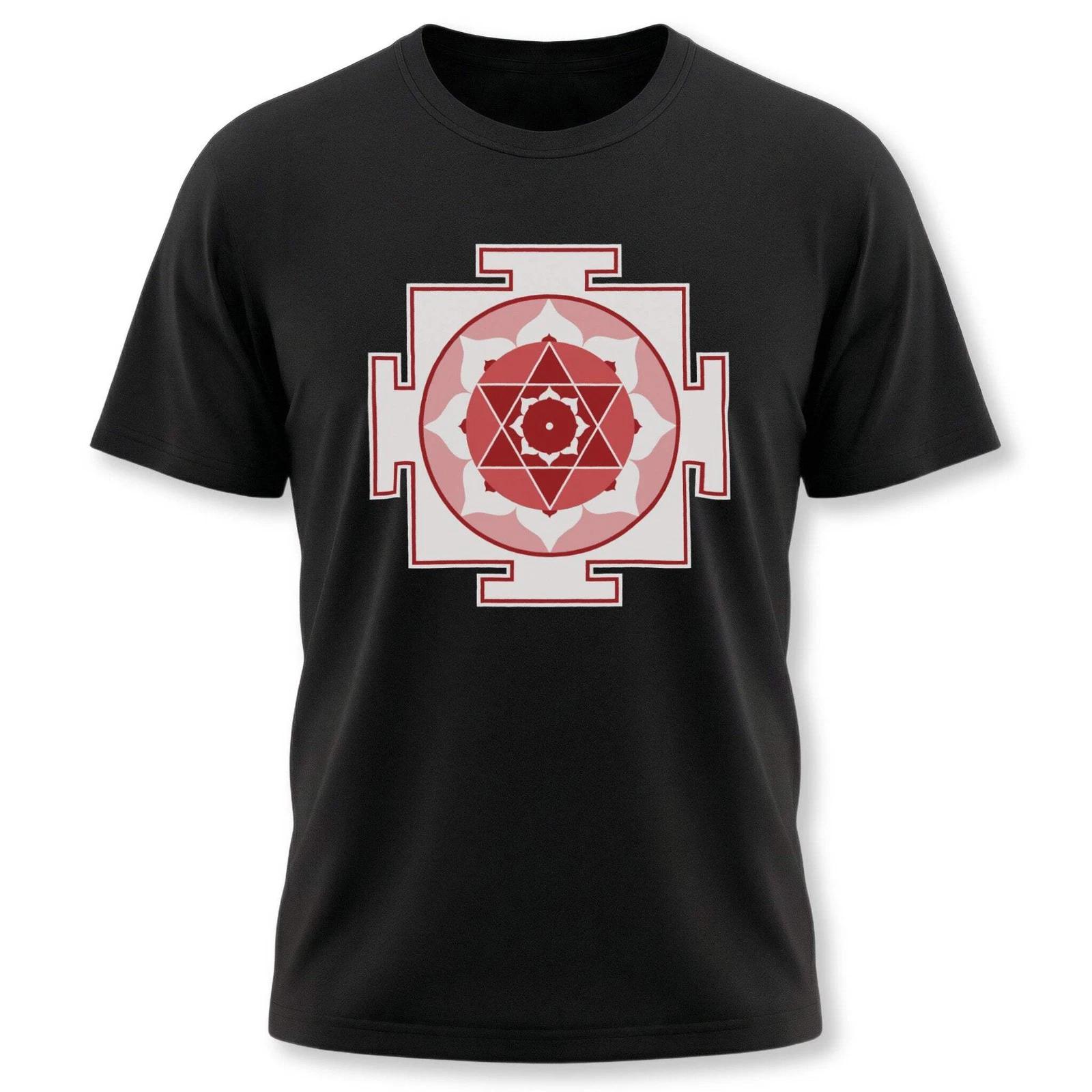 Kamala Yantra T-Shirt | Hindu Goddess of Prosperity Symbol Tee Shirt Design L