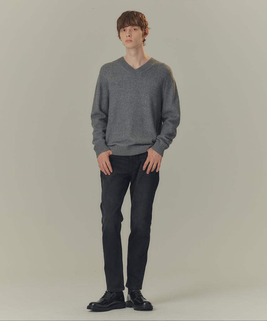 MINDBRIDGE [Warm] Tapered Brushed Elastic Denim Pants_Dg