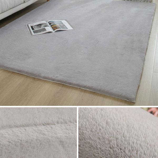 Imitation Rabbit Fur Carpet Comfortable Soft Plush Rug Modern Simple Bedroom/living Room Balcony Cushion Solid Color Sofa Mat