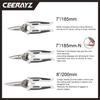 CEERAYZ 185mm Notched Scissors, Multipurpose Heavy-Duty, Made with 420 Japanese Stainless Steel, Industrial and All-Purpose Scissors for Metalworking,