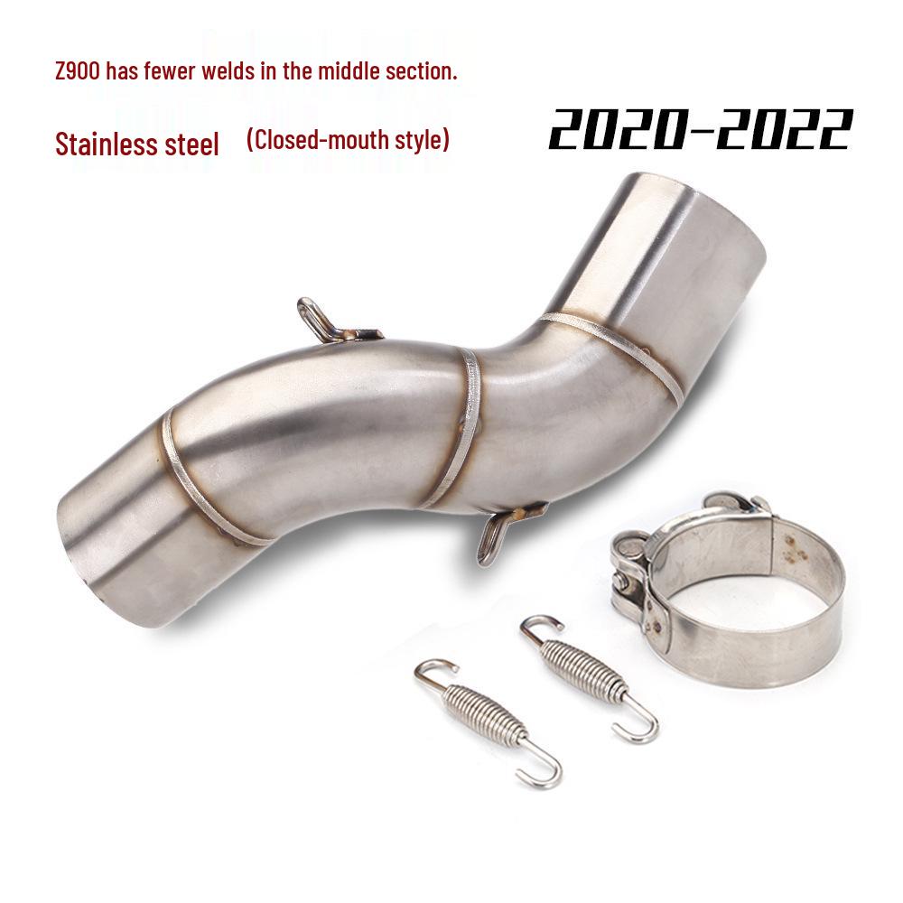 Z900 Motorcycle Exhaust Stainless Steel Titanium Alloy Mid-Pipe for 2017-2022 Models