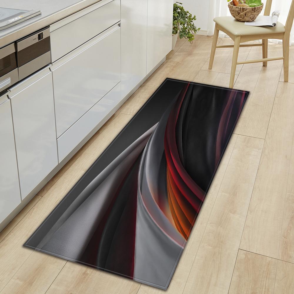 Kitchen Mat Entry Door Mat Living Room Bedroom Floor Carpet Corridor Bathroom Door Non-slip Floor Mat