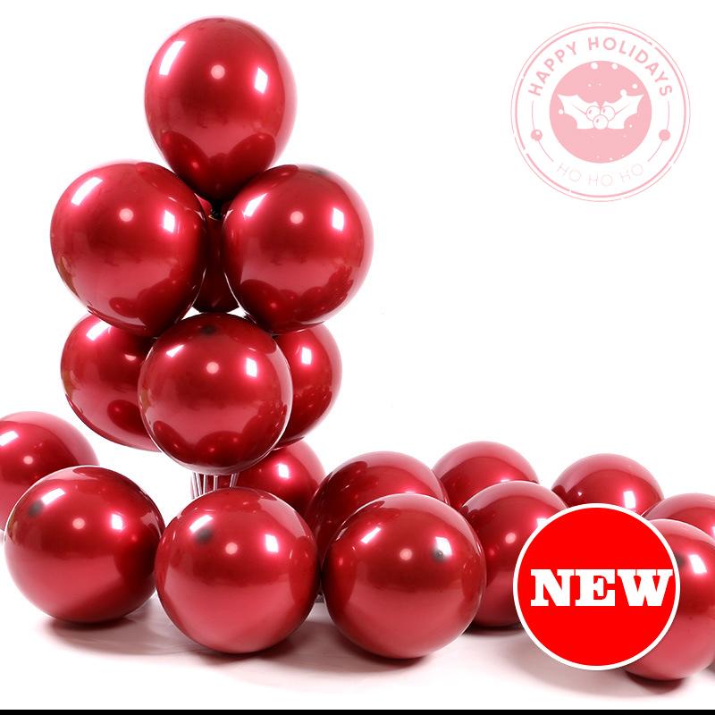 10/12Inch Double Layer Cherry Red Balloon Wedding Decoration Balloons Valentine'S Day Proposal Birthday Party Baby Shower Globos