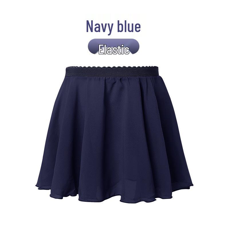 Mädchen Chiffon Elastischer Tanzrock – Leichte Übungskleidung