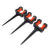 3PCS Garden Hose Guide Spike Water Pipe Positioning Holder Roller Outdoor Yard Irrigation Tool Hose