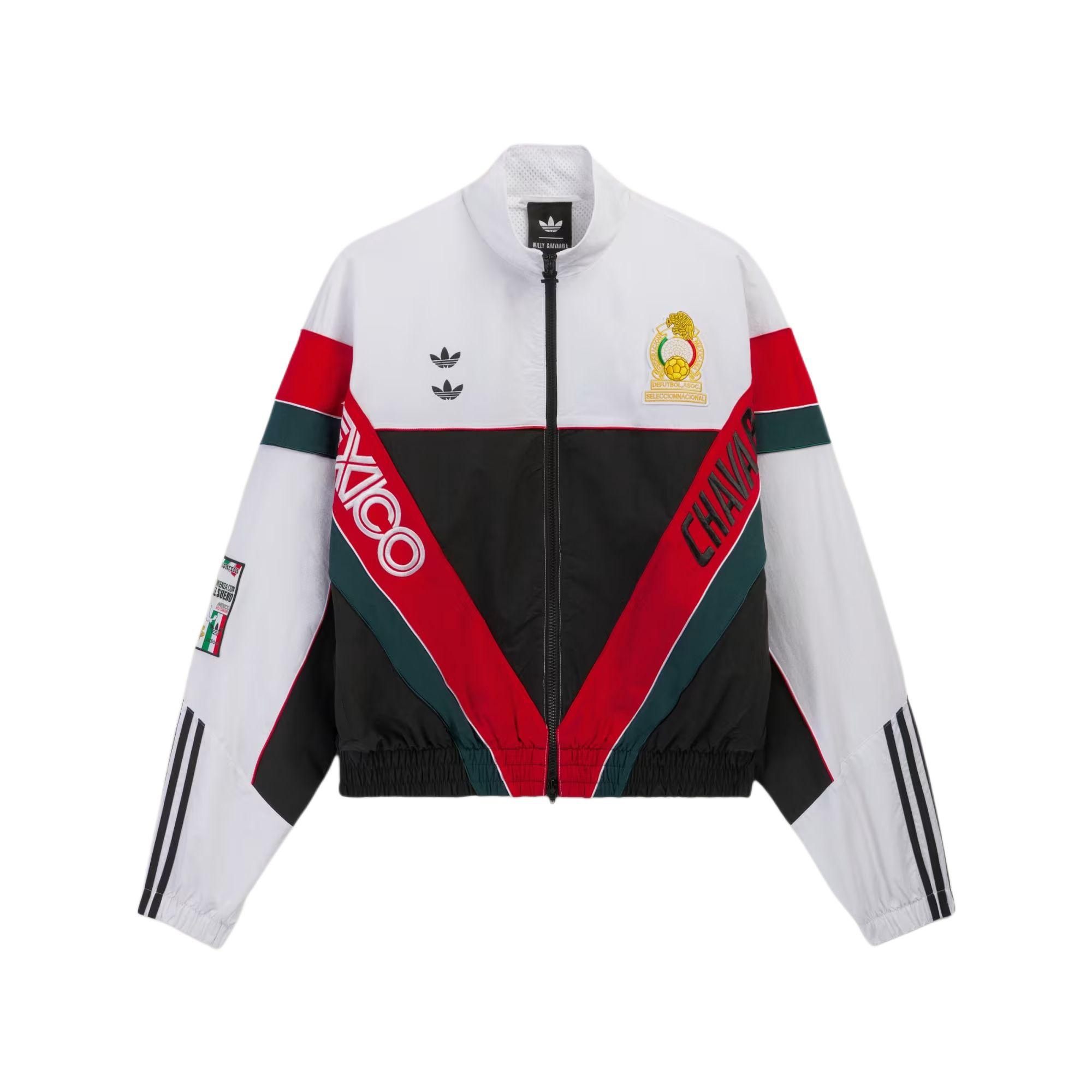 Adidas Men's Black/White X Willy Chavarria Cdm Woven Track Jacket Unisex Outerwear Ku7797 Cm