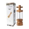 Salt and Pepper Grinder Set Natural Acacia Wood Salt Pepper Mill Manual Abrader Refillable Adjustable Coarseness