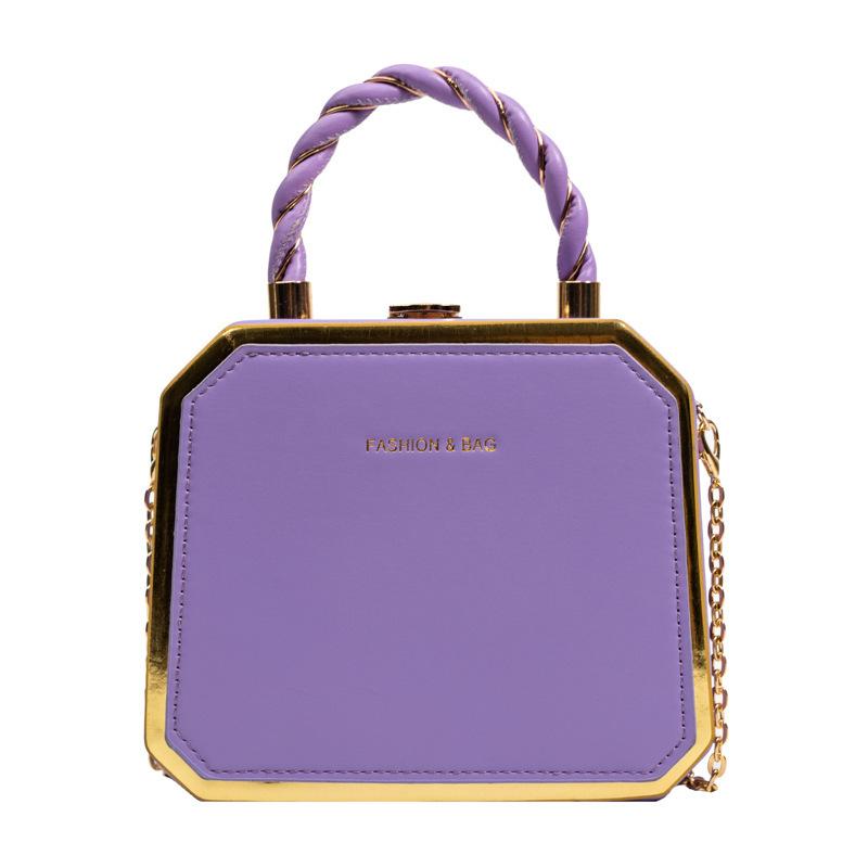 Small bag women's bag 2025 new fashion chain bag hard shell handbag shoulder messenger box bag bags