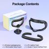 Comfortable Sweat-Proof Foam Face Cover Pad  for Quest 2 VR Facial Interface Bracket Replacement Durable Plastic Game Accessory