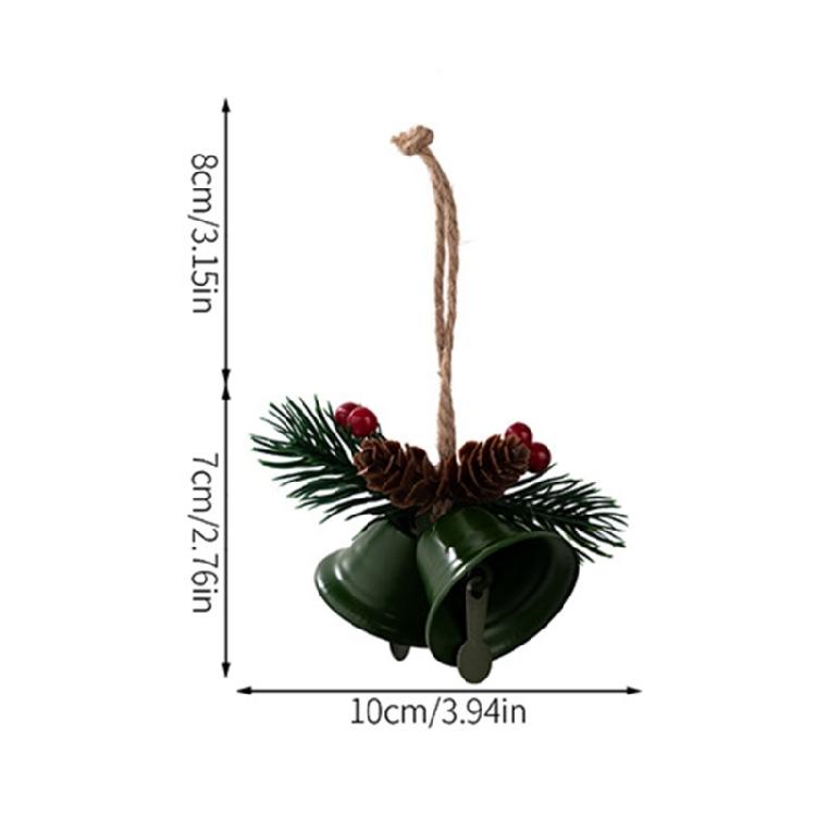 4 Pcs Christmas Ornament Bells Christmas Bells Metal Decorative Bells for Holiday Wedding Party Decoration