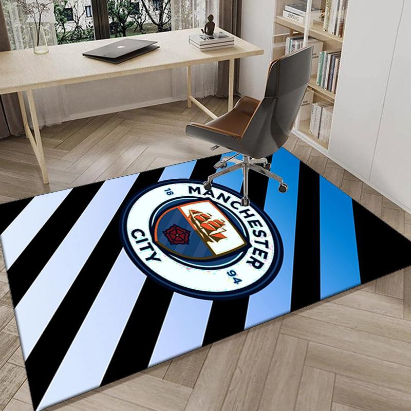 City Football Club Printed Area Rug for Office, Chair Rug, Decorative Carpet Floor Mat, Large Size Fan gifts Christmas gifts