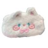Cute Rabbit Shape Pencil Bag Kawaii Stationery Pouch Plush Little Pig Pencil Case  Makeup Storage
