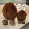 Creative Simulation Coffee Bean Doll Plush Toy Brown Coffee Bean Doll Children Accompany Comfort Puppet Doll