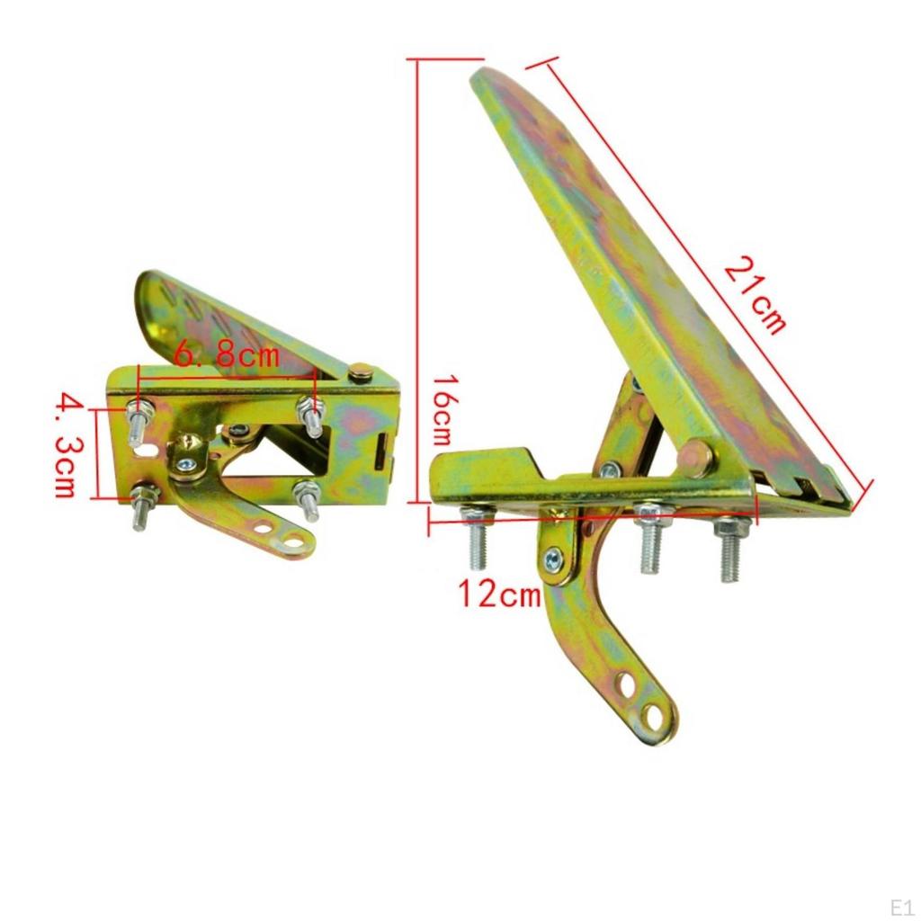 Throttle Pedal Assembly Zinc Thrust Control with Bracket Mechanical for Builders, Mechanics,