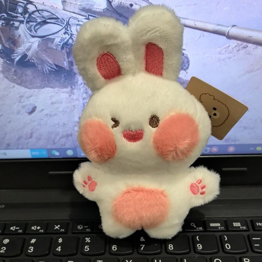 Cute Plush Rabbit Keychain - Adorable Dudu Doll Bag Charm & Small Gift