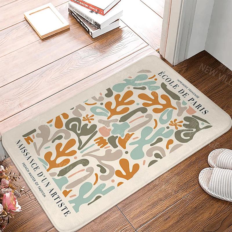 

VIKAMA Моранди Абстрактный Маленький Коврик Противоскользящий Коврик для Ванной Комнаты Домашний Декор Кухня Спальня Придверный Коврик Коврик для Комнаты 40x60cm 16x24inch
