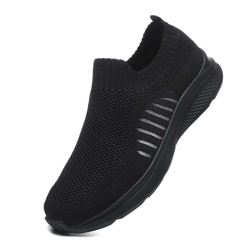 

Модные летние сетчатые мужские повседневные туфли легкие кроссовки мужские модные прогулочные туфли дышащие мужские мокасины Zapatillas Hombre 6 чёрный