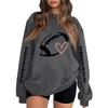 Unisex Lightweight Long Sleeve Neck Pullover Printed Sweatshirt