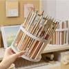 1pc Makeup Brush Storage Rack Desktop Cosmetics Storage Rack Lipstick Makeup Brush Storage Dressing Table Sorting Storage Box