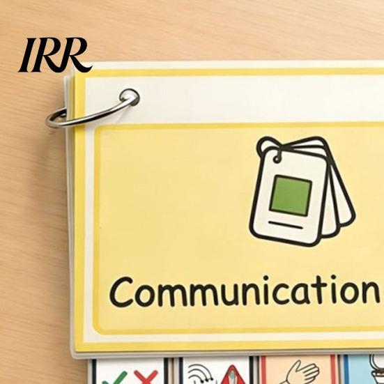 Reißfestes Kommunikationswerkzeug Grundbedürfnisse Karten Set Visuelle Hilfe Blitzkarten für AAC Sprachverzögerung Non-Verbal Tragbares Bildaustauschsystem