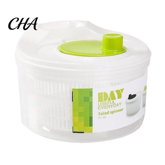 Multi Functional Vegetable Slicer Salad Spinner, Manual Quick Drying Fruit Washer, with Kitchen Tool for Vegetables Slicing Blade Design, Dryer