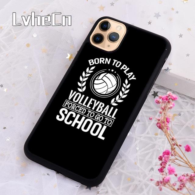 LvheCn Volleyball Sprüche Handyhülle Cover Für Für iPhone 17 Air 13 12 14 15 16 Pro Max Plus